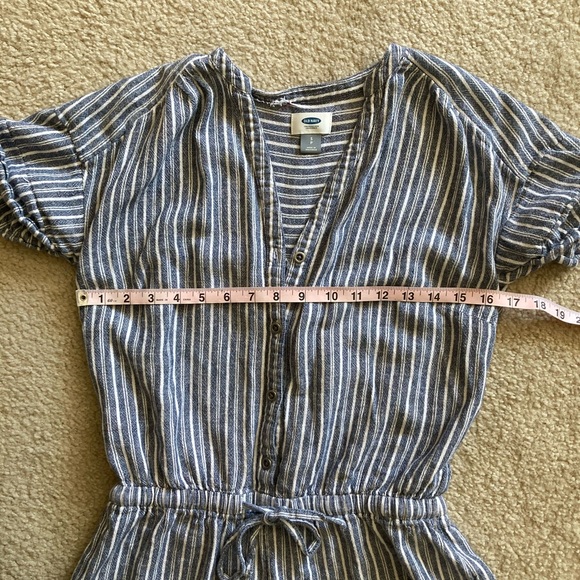 Old Navy Gingham Striped Button-down Romper - Picture 11 of 13
